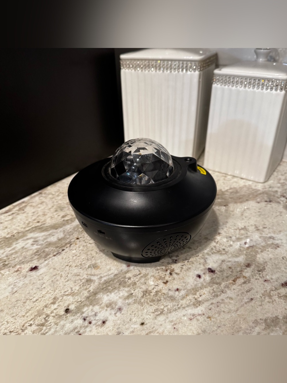 Black LED Disco Ball Projector With Music